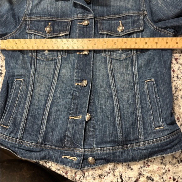 Articles of Society Los Angeles Distressed Medium Denim Jean Jacket - Picture 7 of 7